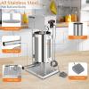 imageROVSUN 243LBS15L Electric Sausage Stuffer Adjustable Speed Stainless Steel Sausage Maker Meat Stuffer Heavy Duty Vertical Electric Stuffer Sausage Filler with 5 Stuffing Tubes Home ampamp Commercial10L