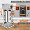 imageROVSUN 243LBS15L Electric Sausage Stuffer Adjustable Speed Stainless Steel Sausage Maker Meat Stuffer Heavy Duty Vertical Electric Stuffer Sausage Filler with 5 Stuffing Tubes Home ampamp Commercial30L