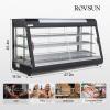 imageROVSUN 26quot Commercial Food Warmer Display Pizza Warmer 3Tier Electric Countertop Food Warmer wLED Lighting Adjustable Removable Shelves ampamp Glass Door Pretzel Warmer for Buffet Restaurant 1200W48 Length