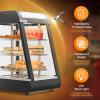 imageROVSUN 26quot Commercial Food Warmer Display Pizza Warmer 3Tier Electric Countertop Food Warmer wLED Lighting Adjustable Removable Shelves ampamp Glass Door Pretzel Warmer for Buffet Restaurant 1200W15 Length