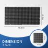imageROVSUN 2Pack 36 x 36 in Interlocking Rubber Floor Mat with Holes AntiFatigue NonSlip Drainage Mat for Industrial Kitchen Restaurant Bar Bathroom Garage Poolside IndoorOutdoor Cushion