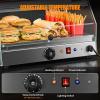 imageROVSUN 2Tier Food Warmer Pizza Warmer Countertop Food Warmer Display Pretzel Warmer with LED Lighting Front and Rear Doors Electric Catering Hot Box Acrylic for Buffet Restaurant Cafe1Tier