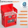 imageROVSUN 2in1 Camping Stove with Propane Oven Portable 2 Burner Stove ampamp Outdoor Oven Combo with Autoignition ampamp Thermometer for Camping Backyard Picnic