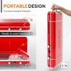 imageROVSUN 2in1 Portable Camping Stove ampamp Propane Oven with Piezo Igniter 2 Burner Stove ampamp Outdoor Oven with Adjustable Fire Thermometer Wind Panel ampamp Regulator for Traveling Tailgating BlackStove  Griddle Red
