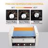 imageROVSUN 30 Hot Dog 11 Roller Hot Dog Roller Warmer Grill Cooker Machine wBun Warmer Cover Dual Temp Control LED Light Removable Shelf ampamp Drip Tray for Party Home Commercial 2000W ETL Certified11 Roller