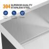 imageROVSUN 32 Inch Stainless Steel Undermount Workstation Sink for Kitchen RV Restaurant Travel Trailer Garage32 Inch