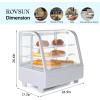 imageROVSUN 35 CuFt Commercial Display Refrigerator ETL NSF Certified Refrigerator Display Case Countertop Pastry Display Case wLED Aircooling Automatic Defrost Rear Sliding Door for Cafe Restaurant35 CuFtWhite