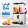 imageROVSUN 4 Gallon15L Commercial Slushy Machine Margarita Machine Slushie Machine Frozen Drink Machine Efficient Cooling Stainless Steel for Home Restaurant Bar Party Cafes 110V60HZ8 Gallon