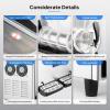 imageROVSUN 4 Gallon15L Commercial Slushy Machine Margarita Machine Slushie Machine Frozen Drink Machine Efficient Cooling Stainless Steel for Home Restaurant Bar Party Cafes 110V60HZ8 Gallon