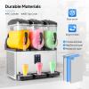 imageROVSUN 4 Gallon15L Commercial Slushy Machine Margarita Machine Slushie Machine Frozen Drink Machine Efficient Cooling Stainless Steel for Home Restaurant Bar Party Cafes 110V60HZ12 Gallon
