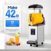 imageROVSUN 4 Gallon15L Commercial Slushy Machine Margarita Machine Slushie Machine Frozen Drink Machine Efficient Cooling Stainless Steel for Home Restaurant Bar Party Cafes 110V60HZ4 Gallon