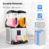 imageROVSUN 4 Gallon15L Commercial Slushy Machine Margarita Machine Slushie Machine Frozen Drink Machine Efficient Cooling Stainless Steel for Home Restaurant Bar Party Cafes 110V60HZ8 Gallon