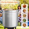imageROVSUN 44QT Stainless Steel Seafood Boil Pot with Strainer Basket Lid ampamp Hook Versatile Stock Pot for Crab Lobster Shrimp Boiling HeavyDuty Turkey Fryer for Outdoor Cooking ampamp Gatherings102QT