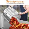 imageROVSUN 44QT Stainless Steel Seafood Boil Pot with Strainer Basket Lid ampamp Hook Versatile Stock Pot for Crab Lobster Shrimp Boiling HeavyDuty Turkey Fryer for Outdoor Cooking ampamp Gatherings36QT