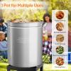 imageROVSUN 44QT Stainless Steel Seafood Boil Pot with Strainer Basket Lid ampamp Hook Versatile Stock Pot for Crab Lobster Shrimp Boiling HeavyDuty Turkey Fryer for Outdoor Cooking ampamp Gatherings62QT