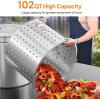 imageROVSUN 44QT Stainless Steel Seafood Boil Pot with Strainer Basket Lid ampamp Hook Versatile Stock Pot for Crab Lobster Shrimp Boiling HeavyDuty Turkey Fryer for Outdoor Cooking ampamp Gatherings102QT