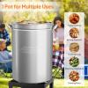 imageROVSUN 44QT Stainless Steel Seafood Boil Pot with Strainer Basket Lid ampamp Hook Versatile Stock Pot for Crab Lobster Shrimp Boiling HeavyDuty Turkey Fryer for Outdoor Cooking ampamp Gatherings44QT