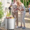 imageROVSUN 44QT Stainless Steel Seafood Boil Pot with Strainer Basket Lid ampamp Hook Versatile Stock Pot for Crab Lobster Shrimp Boiling HeavyDuty Turkey Fryer for Outdoor Cooking ampamp Gatherings102QT