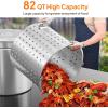 imageROVSUN 44QT Stainless Steel Seafood Boil Pot with Strainer Basket Lid ampamp Hook Versatile Stock Pot for Crab Lobster Shrimp Boiling HeavyDuty Turkey Fryer for Outdoor Cooking ampamp Gatherings82QT