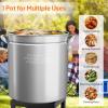 imageROVSUN 44QT Stainless Steel Seafood Boil Pot with Strainer Basket Lid ampamp Hook Versatile Stock Pot for Crab Lobster Shrimp Boiling HeavyDuty Turkey Fryer for Outdoor Cooking ampamp Gatherings82QT