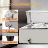 imageROVSUN 48QT 1500W Electric Commercial Food Warmer 6Pan Steam Table 8QTPan Stainless Steel Bain Marie Countertop wAcrylic Shield Temperature Control ampamp Lid for Buffet Restaurant 110V48QTCountertop