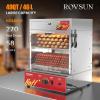 imageROVSUN 49QT46L Hot Dog Steamer 2Tier Hut Steamer Hot Dog Steamer Bun Warmer Cooker 270 Hot Dogs ampamp 58 Buns Capacity with Drawer Removable Shelves Food Clip for Party Event Concession Stand49QT