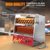 imageROVSUN 49QT46L Hot Dog Steamer 2Tier Hut Steamer Hot Dog Steamer Bun Warmer Cooker 270 Hot Dogs ampamp 58 Buns Capacity with Drawer Removable Shelves Food Clip for Party Event Concession Stand32QT
