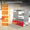 imageROVSUN 49QT46L Hot Dog Steamer 2Tier Hut Steamer Hot Dog Steamer Bun Warmer Cooker 270 Hot Dogs ampamp 58 Buns Capacity with Drawer Removable Shelves Food Clip for Party Event Concession Stand32QT