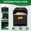 imageROVSUN 4in1 12 Pizza Oven Included Pizza Stone Pizza Peel 2Layer Detachable Outside Oven Portable Cooking Rack for Camping Baking and Barbecue
