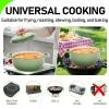imageROVSUN 5 Quart Enameled Cast Iron Dutch Oven with Lid Dual Handles Oven Safe up to 500F or on Stovetop Compatible for Braising Stews Roasting Bread BakingBlueSage Green