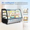 imageROVSUN 57 CuFt Refrigerated Display Case Commercial Countertop Refrigerator ETL NSF Certified Display Refrigerator wLED Automatic Defrosting Aircooling Rear Sliding Door for Cafe Restaurant