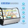 imageROVSUN 57 CuFt Refrigerated Display Case Commercial Countertop Refrigerator ETL NSF Certified Display Refrigerator wLED Automatic Defrosting Aircooling Rear Sliding Door for Cafe Restaurant