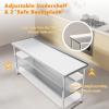 imageROVSUN 72 x 24 Stainless Steel Table for Prep ampamp WorkCommercial Worktables ampamp WorkstationsHeavy Dut Metal Table with Adjustable UnderShelf ampamp Backsplash for Kitchen RestaurantHomeHotel72x 24