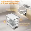 imageROVSUN 72 x 24 Stainless Steel Table for Prep ampamp WorkCommercial Worktables ampamp WorkstationsHeavy Dut Metal Table with Adjustable UnderShelf ampamp Backsplash for Kitchen RestaurantHomeHotel36x 24