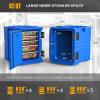 imageROVSUN 82QT109 QT Insulated Food Pan Carrier Hot Box Food Warmer wWheels Double Buckles and Handles Stackable Hot Boxes for Catering Restaurant Canteen Family PartyBlue