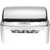 imageROVSUN Chafing Dish Buffet Set 9 Quart Roll Top Stainless Steel Chafer NSF Rectangular Set with Food Pan Water Pan and Fuel Holders for Wedding Parties Banquet Catering Events2 Packs