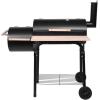 imageROVSUN Charcoal Grill Large Cooking Area of 433 SqIn Offset Smoker Side Table Great BBQ Grill for IndoorOutdoor Picnic Black