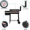 imageROVSUN Charcoal Grill Large Cooking Area of 433 SqIn Offset Smoker Side Table Great BBQ Grill for IndoorOutdoor Picnic Black