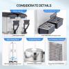 imageROVSUN Commercial Beverage Dispenser 78 Gal30L Commercial Juice Dispenser Cold Drink Dispenser 10L X 3 Tanks Stainless Steel with Thermostat Controller for Home Restaurant Bar Party 110V60HZ52Gal