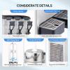 imageROVSUN Commercial Beverage Dispenser 78 Gal30L Commercial Juice Dispenser Cold Drink Dispenser 10L X 3 Tanks Stainless Steel with Thermostat Controller for Home Restaurant Bar Party 110V60HZ78Gal