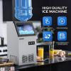 imageROVSUN Commercial Ice Maker Machine 110LBS24H with 2 Water Inlets Freestanding Ice Machine with 24lbs Storage Bin Ice Scoop ampamp Water Filter for Home Office Restaurant Bar Cafe110LB
