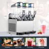 imageROVSUN Commercial Slushy Machine 15L X 2 Tanks Slushie Machine Frozen Drink Machine 8 Gal30L Margarita Machine Efficient Cooling Stainless Steel for Home Restaurant Bar Party Cafes 110V60HZ4Gal x 3