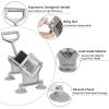 imageROVSUN Commercial Vegetable Chopper French Fry Cutter Potato Slicer Fruit Chopper Super Value Set of Suction Feet 12 38 14 8Wedge Blades and Pusher Blocks for Restaurant Home ampamp KitchenCutter  4 Blades