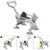imageROVSUN Commercial Vegetable Chopper French Fry Cutter Potato Slicer Fruit Chopper Super Value Set of Suction Feet 12 38 14 8Wedge Blades and Pusher Blocks for Restaurant Home ampamp KitchenCutter  4 Blades