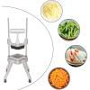 imageROVSUN Commercial Vegetable Chopper French Fry Cutter with 4 Sizes Blades Potato Dicer Slicer Fruit Chopper Stainless Steel for Restaurant Home ampamp Kitchen 12quot 38quot 14quot ampamp 8Wedge BladesHand Pressure Style