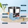 imageROVSUN Cotton Candy Machine 21 Inch Electric Commercial Cotton Candy Maker Machine Candy Floss Machine wStainless Steel Bowl Sugar Scoop and Large Storage Drawer Home Party Carnival PinkBluewithout Cover
