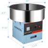 imageROVSUN Cotton Candy Machine 21 Inch Electric Commercial Cotton Candy Maker Machine Candy Floss Machine wStainless Steel Bowl Sugar Scoop and Large Storage Drawer Home Party Carnival PinkBluewithout Cover