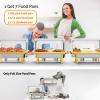 imageROVSUN Gold Chafing Dishes for Buffet 9QT Chafing Dish Buffet Set with Glass Lid Stainless Steel Buffet Servers and Warmers with Folding Frame ampamp 3 13 Size Pan for Parties Weddings Catering Events4