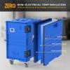 imageROVSUN Hot Box Food Warmer Insulated Food Pan Carrier wLockable Wheels Double Buckles and Handles Stackable Hot Boxes for Catering Restaurant Canteen Family PartyBlue