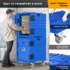 imageROVSUN Hot Box Food Warmer Insulated Food Pan Carrier wLockable Wheels Double Buckles and Handles Stackable Hot Boxes for Catering Restaurant Canteen Family PartyBlue